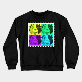 Guinea Pig Postage Stamp Crewneck Sweatshirt